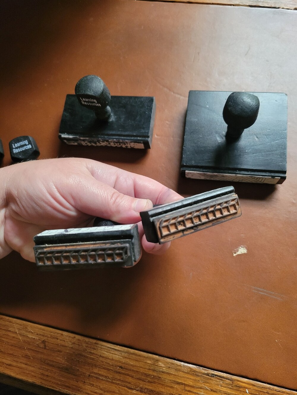 vintage Learning Resources Base-10 Math Stamp Set - Picture 10 of 12
